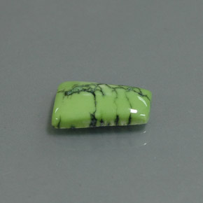 2.06 ct Green Turquoise Stone, Natural Turquoise in Trapezoid Cabochon Shape for Sale