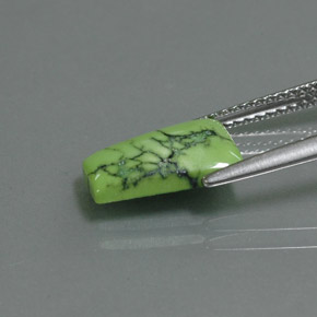 Turquoise Gemstone in 11.4 x 8 mm Size for Sale, Turquoise Stone in Yellow Green Color