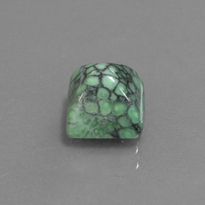 2.29 ct Green Turquoise Stone, Natural Turquoise in Square Cabochon Shape for Sale