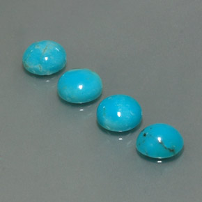 Turquoise Gemstone in 8 mm (calibrated) Size for Sale, Turquoise Stone in Blue Color