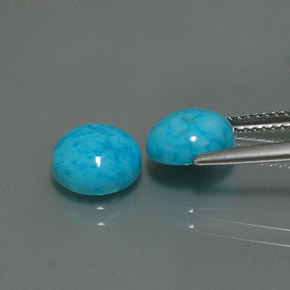 Turquoise Gemstone in 8 mm (calibrated) Size for Sale, Turquoise Stone in Blue Color