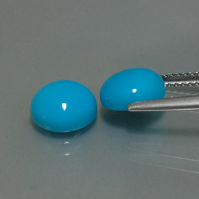 Turquoise Gemstone in 8 mm (calibrated) Size for Sale, Turquoise Stone in Blue Color