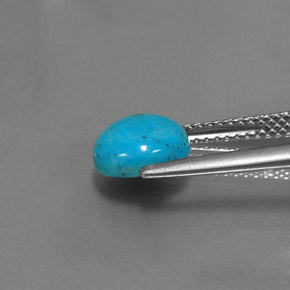 Turquoise Gemstone in 8 mm (calibrated) Size for Sale, Turquoise Stone in Blue Color