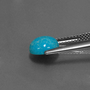 Turquoise Gemstone in 8 mm (calibrated) Size for Sale, Turquoise Stone in Blue Color