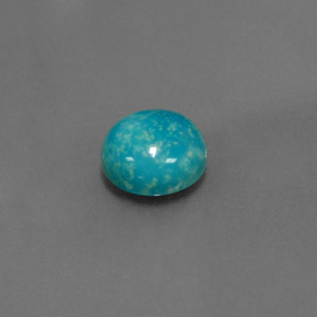 2.07 ct Blue Turquoise Stone, Natural Turquoise in Round Cabochon Shape for Sale
