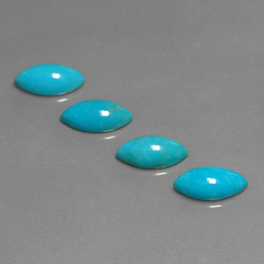 Turquoise Gemstone in 10 x 5 mm (calibrated) Size for Sale, Turquoise Stone in Blue Color