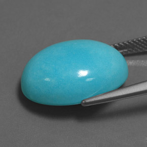 Turquoise Gemstone in 18 x 13 mm (calibrated) Size for Sale, Turquoise Stone in Blue Color