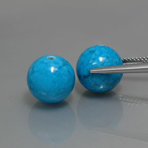 Turquoise Gemstone in 10.2 mm Size for Sale, Turquoise Stone in Blue Color