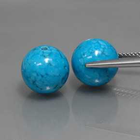 Turquoise Gemstone in 10.2 mm Size for Sale, Turquoise Stone in Blue Color