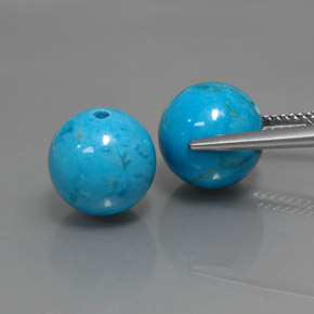 Turquoise Gemstone in 10.3 mm Size for Sale, Turquoise Stone in Blue Color