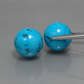 Turquoise Gemstone in 10.3 mm Size for Sale, Turquoise Stone in Blue Color