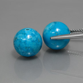 Turquoise Gemstone in 10.3 mm Size for Sale, Turquoise Stone in Blue Color