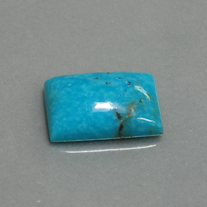 3.25 ct Blue Turquoise Stone, Natural Turquoise in Baguette Cabochon Shape for Sale