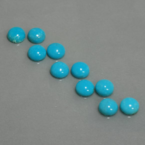 Turquoise Gemstone in 4.8 mm Size for Sale, Turquoise Stone in Blue Color