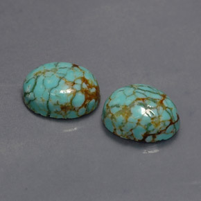 2.12 ct Green Turquoise Stone, Natural Turquoise in Oval Cabochon Shape for Sale