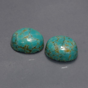 3.04 ct Green Turquoise Stone, Natural Turquoise in Oval Cabochon Shape for Sale