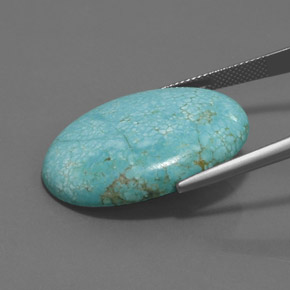 Turquoise Gemstone in 30.3 x 22.2 mm Size for Sale, Turquoise Stone in Blue Green Color