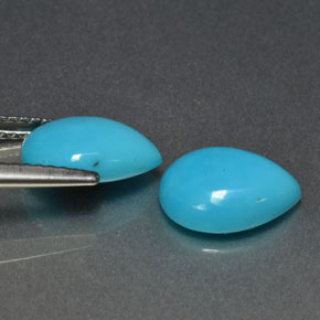 Turquoise Gemstone in 10.1 x 7.9 mm Size for Sale, Turquoise Stone in Blue Color