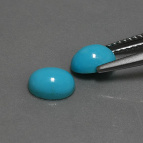 Turquoise Gemstone in 7 x 5 mm (calibrated) Size for Sale, Turquoise Stone in Blue Color