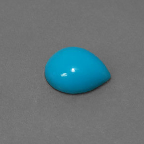 2.00 ct Blue Turquoise Stone, Natural Turquoise in Pear Cabochon Shape for Sale