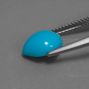Turquoise Gemstone in 10 x 7.9 mm Size for Sale, Turquoise Stone in Blue Color