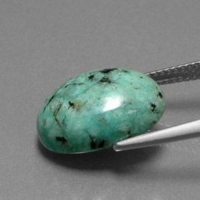 Turquoise Gemstone in 15.7 x 11.2 mm Size for Sale, Turquoise Stone in Blue Green Color