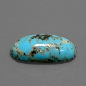 8.97 ct Blue Turquoise Stone, Natural Turquoise in Oval Cabochon Shape for Sale