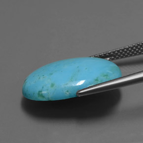 Turquoise Gemstone in 18 x 13 mm (calibrated) Size for Sale, Turquoise Stone in Blue Color