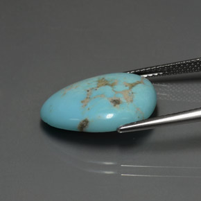 Turquoise Gemstone in 18.4 x 15.7 mm Size for Sale, Turquoise Stone in Blue Color