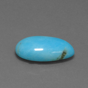 3.96 ct Blue Turquoise Stone, Natural Turquoise in Fancy Cabochon Shape for Sale