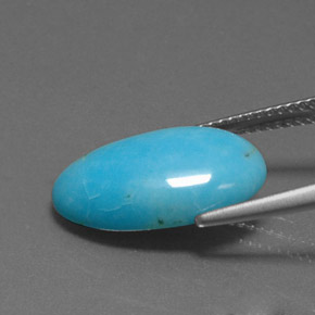 Turquoise Gemstone in 17.2 x 10 mm Size for Sale, Turquoise Stone in Blue Color