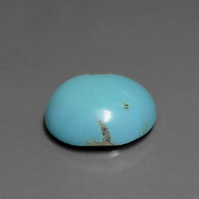 5.58 ct Blue Turquoise Stone, Natural Turquoise in Cushion Cabochon Shape for Sale