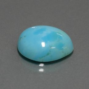 6.21 ct Blue Turquoise Stone, Natural Turquoise in Fancy Cabochon Shape for Sale