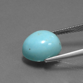 Turquoise Gemstone in 12.2 x 10.1 mm Size for Sale, Turquoise Stone in Blue Color