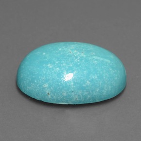 12.39 ct Green Turquoise Stone, Natural Turquoise in Oval Cabochon Shape for Sale