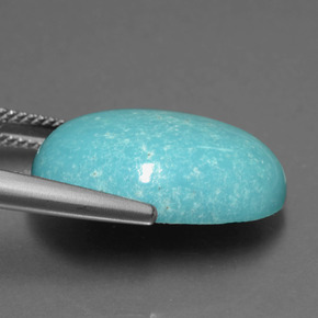 Turquoise Gemstone in 20 x 15 mm (calibrated) Size for Sale, Turquoise Stone in Blue Green Color