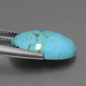 Turquoise Gemstone in 18 x 13 mm (calibrated) Size for Sale, Turquoise Stone in Blue Color