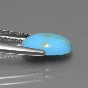 Turquoise Gemstone in 11.3 x 7.4 mm Size for Sale, Turquoise Stone in Blue Color