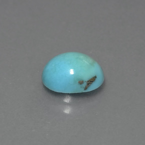 1.27 ct Green Turquoise Stone, Natural Turquoise in Oval Cabochon Shape for Sale