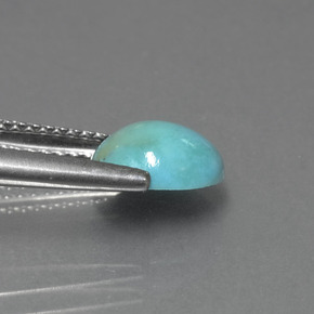 Turquoise Gemstone in 8.3 x 6.9 mm Size for Sale, Turquoise Stone in Blue Green Color
