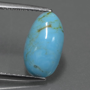 1.63 ct Blue Turquoise Gemstone, Turquoise Gem in Fancy Cabochon Shape for Sale.