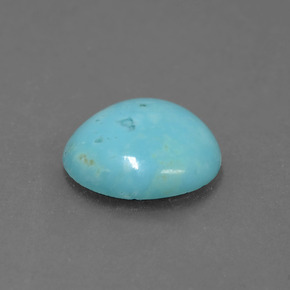 1.69 ct Blue Turquoise Stone, Natural Turquoise in Fancy Cabochon Shape for Sale