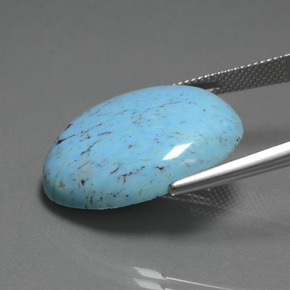 Turquoise Gemstone in 25.3 x 22.9 mm Size for Sale, Turquoise Stone in Blue Color