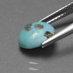 Turquoise Gemstone in 8.9 x 8.3 mm Size for Sale, Turquoise Stone in Blue Color
