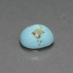 0.90 ct Blue Turquoise Stone, Natural Turquoise in Fancy Cabochon Shape for Sale