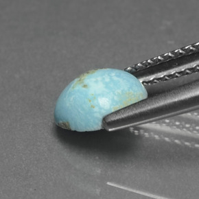 Turquoise Gemstone in 7.2 x 6.9 mm Size for Sale, Turquoise Stone in Blue Color