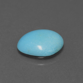0.91 ct Blue Turquoise Stone, Natural Turquoise in Fancy Cabochon Shape for Sale