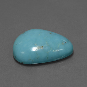 16.07 ct Blue Turquoise Stone, Natural Turquoise in Pear Cabochon Shape for Sale