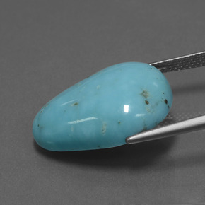 Turquoise Gemstone in 21.4 x 16.5 mm Size for Sale, Turquoise Stone in Blue Color