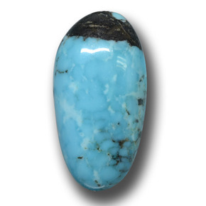 10.37 ct Blue Turquoise Gemstone, Turquoise Gem in Fancy Cabochon Shape for Sale.